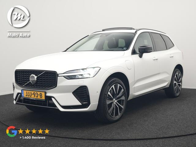 Volvo XC60 T8 AWD Ultimate Dark Long Range Plug In Hybrid 456pk Dealer O.H PHEV | Luchtvering | Panodak | Head Up | Adaptive Cruise | Lederen Sportstoelen Ventilatie & Massage & Memory | 360 Camera | Bowers & Wilkins | Google Assistent | Blis | Keyless |