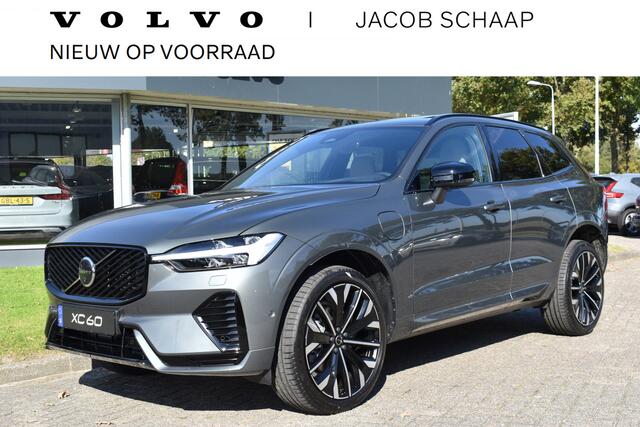 Volvo XC60 T6 350PK Plug-in hybrid AWD Ultra Dark Nieuw | Luchtvering | 21"LMV | 360 camera | Panodak | HUD | H&K