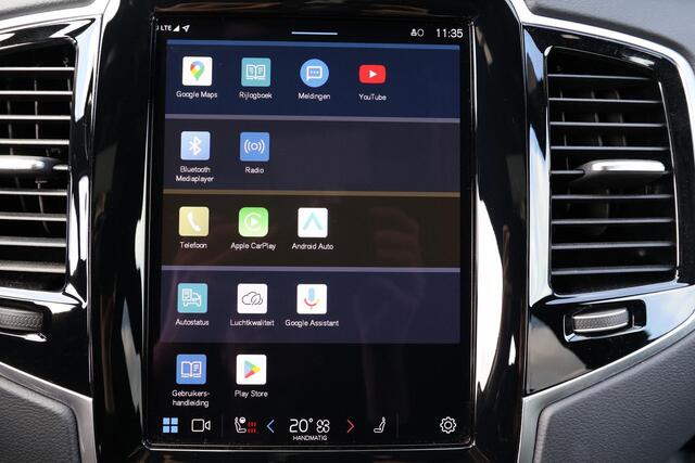 Volvo XC90 T8 Recharge AWD Ultimate Dark - LONG RANGE - Luchtvering - Panorama/schuifdak - IntelliSafe Assist & Surround - 360º Camera - Bowers & Wilkins audio - Adaptieve LED koplampen - Verwarmde voorstoelen, stuur & achterbank - Parkeersensoren voor & achter - El