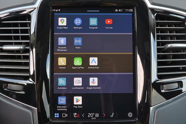 Volvo XC90 T8 Recharge AWD Ultimate Bright - LONG RANGE - Panorama/schuifdak - IntelliSafe Assist & Surround - 360º Camera - Harman/Kardon audio - Adaptieve LED koplampen - Verwarmde voorstoelen, stuur & achterbank - Parkeersensoren voor & achter - Elektr. bedienb. 