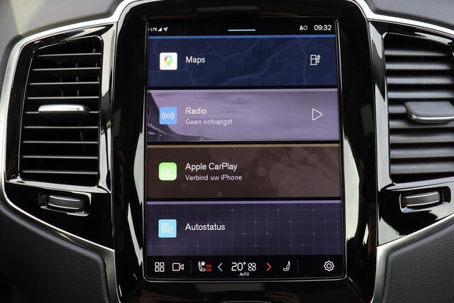 Volvo XC90 T8 Recharge AWD Ultimate Bright - LONG RANGE - Panorama/schuifdak - IntelliSafe Assist & Surround - Parkeercamera achter - Verwarmde voorstoelen, stuur & achterbank - Parkeersensoren voor & achter - Elektr. bedienb. voorstoelen met geheugen - Draadloze te