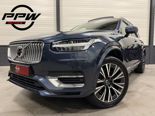 Volvo XC90 T8 Recharge AWD Long Range PANO/TREKHAAK/H&K/VENTILATIE+MEMORY/360CAMERA/ACC/PILOT-ASSIST/KEYLESS/PRIVACY/20"/NET OH BEURT GEHAD BIJ VOLVO DEALER