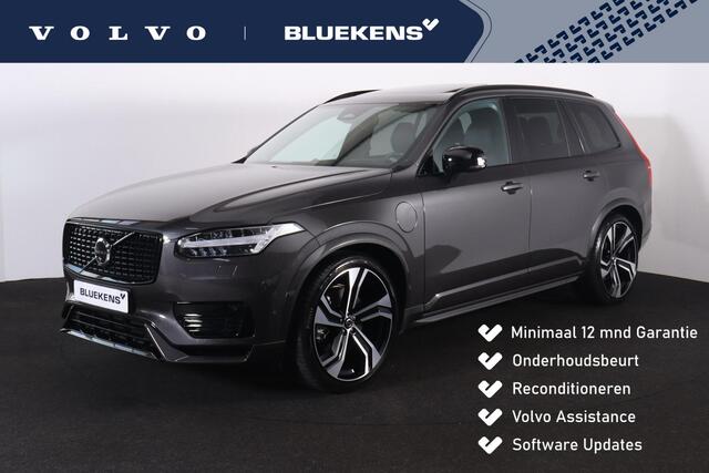 Volvo XC90 T8 Recharge AWD Ultra Dark - LONG RANGE - Luchtvering - Panorama/schuifdak - IntelliSafe Assist & Surround - 360º Camera - Adaptieve LED koplampen - Verwarmde voorstoelen, stuur & achterbank - Parkeersensoren voor & achter - Elektr. bedienb. voorstoelen m