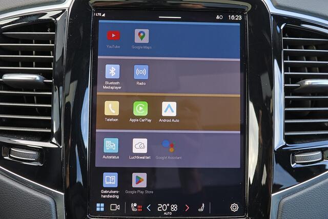 Volvo XC90 T8 Recharge AWD Ultra Dark - LONG RANGE - Luchtvering - Panorama/schuifdak - IntelliSafe Assist & Surround - 360º Camera - Adaptieve LED koplampen - Verwarmde voorstoelen, stuur & achterbank - Parkeersensoren voor & achter - Elektr. bedienb. voorstoelen m