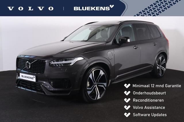 Volvo XC90 T8 Recharge AWD Ultra Dark - Luchtvering - Panorama/schuifdak - IntelliSafe Assist & Surround - 360º Camera - Bowers & Wilkins audio - Adaptieve LED koplampen - Verwarmde voorstoelen, stuur & achterbank - Parkeersensoren voor & achter - Elektr. bedienb. v