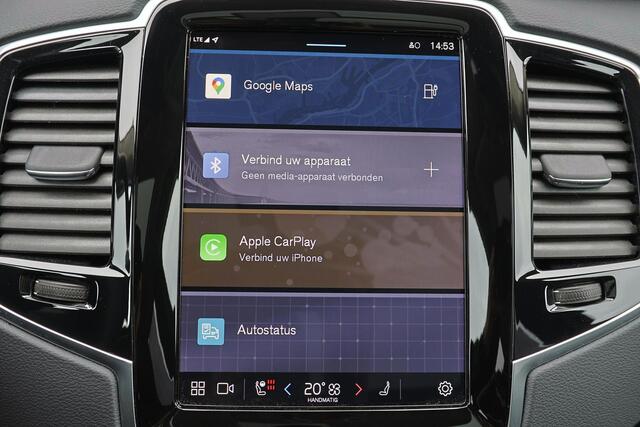 Volvo XC90 T8 Recharge AWD Ultra Dark - Luchtvering - Panorama/schuifdak - IntelliSafe Assist & Surround - 360º Camera - Adaptieve LED koplampen - Verwarmde voorstoelen, stuur & achterbank - Parkeersensoren voor & achter - Elektr. bedienb. voorstoelen met geheugen -