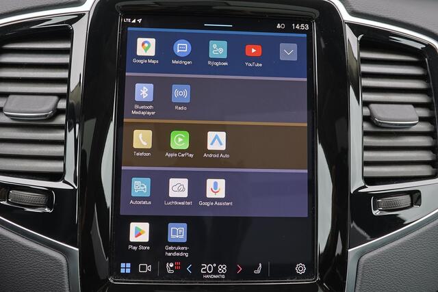 Volvo XC90 T8 Recharge AWD Ultra Dark - Luchtvering - Panorama/schuifdak - IntelliSafe Assist & Surround - 360º Camera - Adaptieve LED koplampen - Verwarmde voorstoelen, stuur & achterbank - Parkeersensoren voor & achter - Elektr. bedienb. voorstoelen met geheugen -