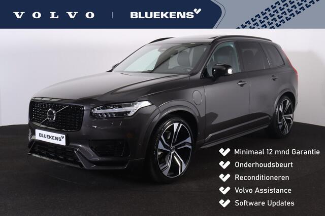 Volvo XC90 T8 Recharge AWD Ultra Dark - LONG RANGE - Luchtvering - Panorama/schuifdak - IntelliSafe Assist & Surround - 360º Camera - Adaptieve LED koplampen - Verwarmde voorstoelen, stuur & achterbank - Parkeersensoren voor & achter - Elektr. bedienb. voorstoelen m