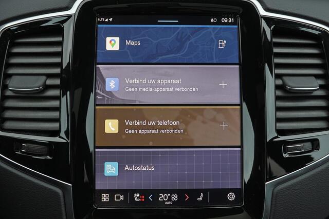 Volvo XC90 T8 Recharge AWD Ultra Dark - LONG RANGE - Luchtvering - Panorama/schuifdak - IntelliSafe Assist & Surround - 360º Camera - Adaptieve LED koplampen - Elektr. bedienb. voorstoelen met geheugen - Parkeersensoren voor & achter - Head up display - Draadloze te