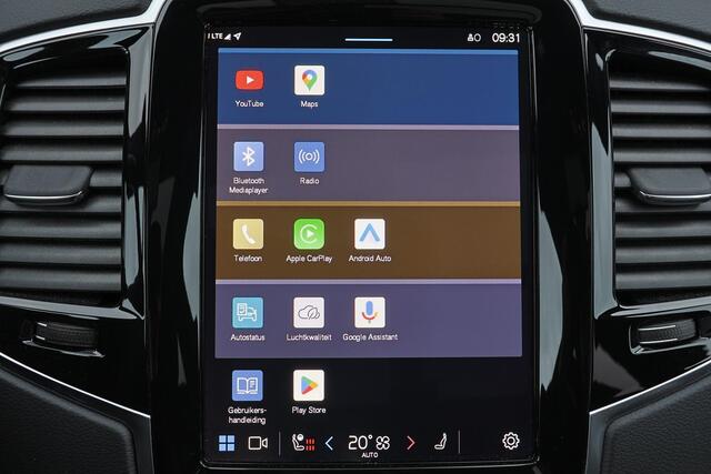 Volvo XC90 T8 Recharge AWD Ultra Dark - LONG RANGE - Luchtvering - Panorama/schuifdak - IntelliSafe Assist & Surround - 360º Camera - Adaptieve LED koplampen - Elektr. bedienb. voorstoelen met geheugen - Parkeersensoren voor & achter - Head up display - Draadloze te