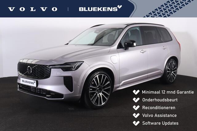 Volvo XC90 T8 Recharge AWD Ultra Dark - LONG RANGE - Luchtvering - Panorama/schuifdak - IntelliSafe Assist & Surround - 360º Camera - Verwarmde voorstoelen, stuur & achterbank - Parkeersensoren voor & achter - Elektr. bedienb. voorstoelen met geheugen - Head up disp