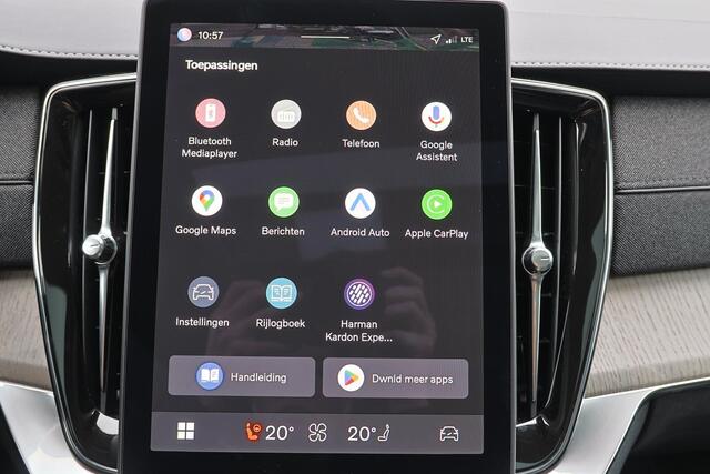 Volvo XC90 T8 Recharge AWD Ultra Dark - LONG RANGE - Luchtvering - Panorama/schuifdak - IntelliSafe Assist & Surround - 360º Camera - Verwarmde voorstoelen, stuur & achterbank - Parkeersensoren voor & achter - Elektr. bedienb. voorstoelen met geheugen - Head up disp